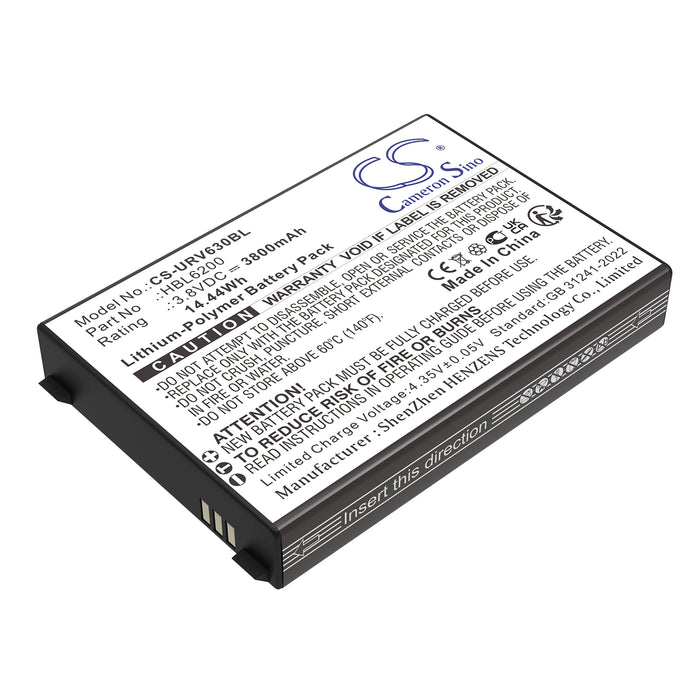 Urovo i6200S i6300A i6292S Barcode Replacement Battery
