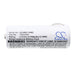 Siemens Opthalmoscope Pre-Vista CJB-191 77mm Medical Replacement Battery