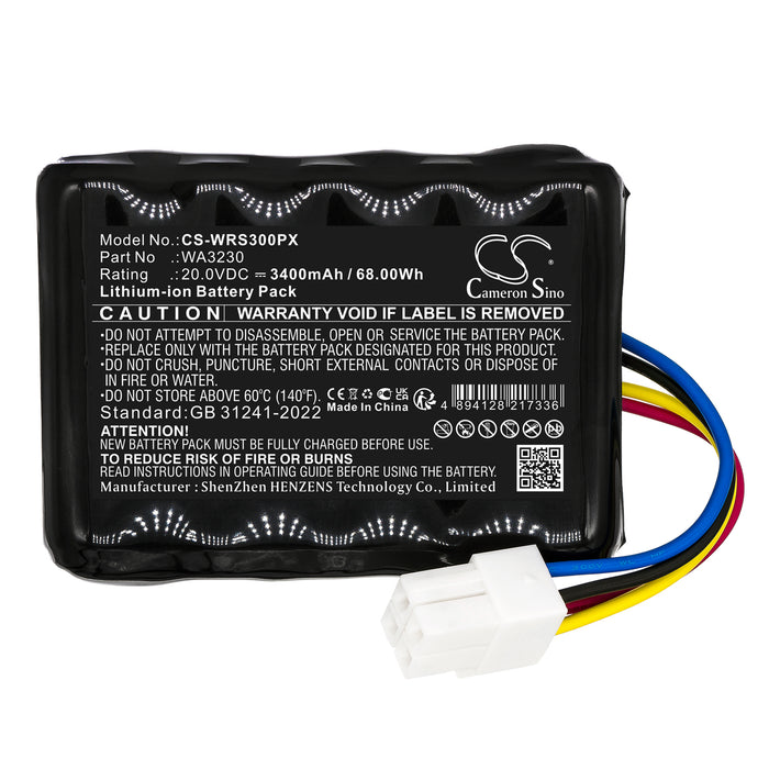 Sunseeker RMA1001M20V,RMA301M20V,RMA501M20V,RMA801M20V Lawn Mower Replacement Battery