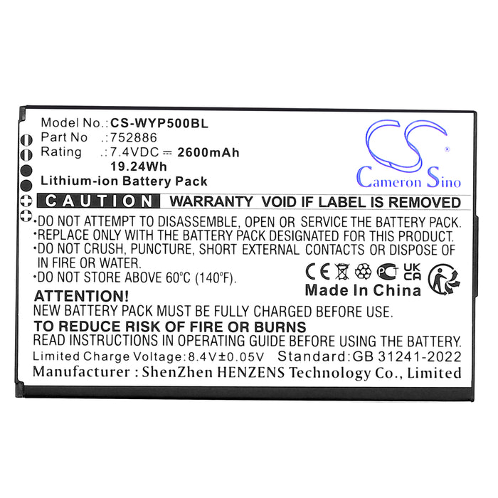 Wiseasy N6 P5 Payment Terminal Replacement Battery