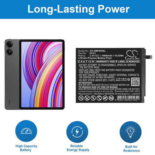 Redmi Pad Pro Tablet Replacement Battery