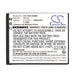 Minolta MND20,MND23 Camera Replacement Battery