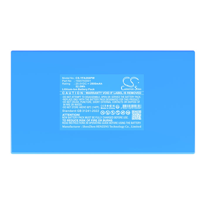 Yard Force Easymow 260 MB 400 mowbest mowbest 805 Compact 2600mAh Lawn Mower Replacement Battery