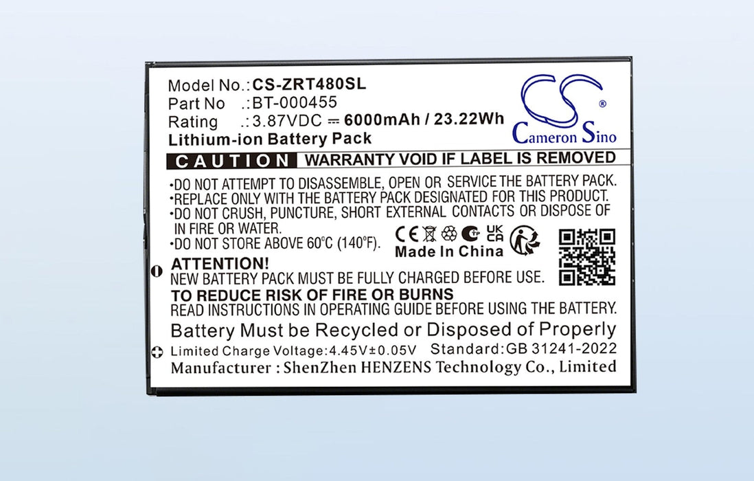 Zebra ET40 8-Inch ET40 8-Inch ET40 Enterprise Tablet 8-Inch ET45 8-Inch ET401 Tablet 8-Inch ZT45 8-Inch Tablet Replacement Battery