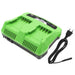 GreenWorks G24,G-24,22-Inch Cordless Hedge Trimmer,20-Inch Cordless Pole Hedge Trimmer,10-Inch Cordless Chainsaw 20362,130M Power Tool Battery Charger