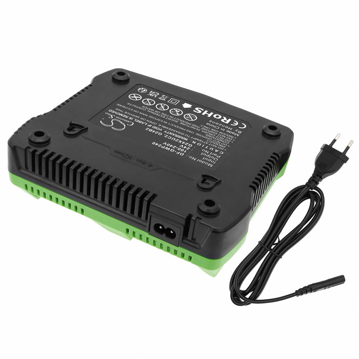 GreenWorks G24,G-24,22-Inch Cordless Hedge Trimmer,20-Inch Cordless Pole Hedge Trimmer,10-Inch Cordless Chainsaw 20362,130M Power Tool Battery Charger