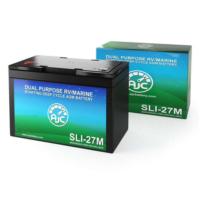 AJC Battery Compatible with Dual-Lite 12-870 12V 90Ah Emergency Light Battery