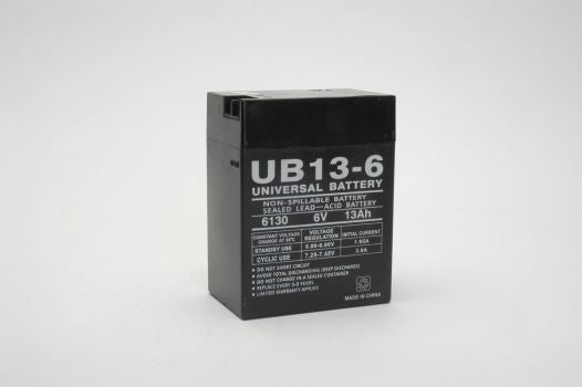 Lithonia ELB0614 6V 13Ah Emergency Light Battery