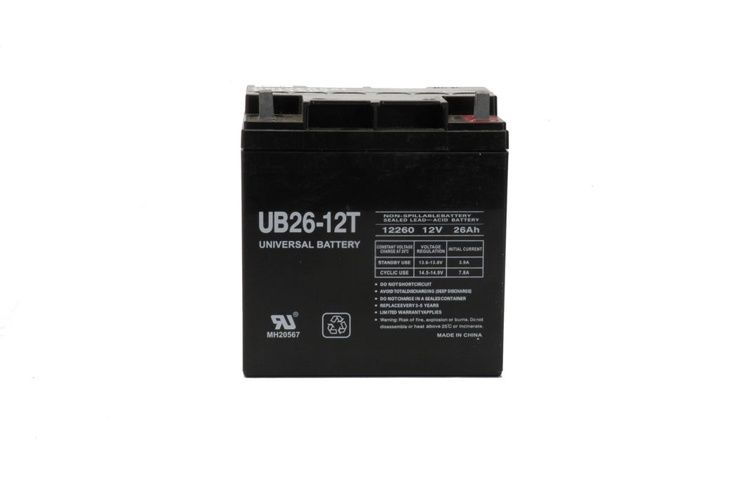 UPG 12V 26Ah Sealed Lead Acid - AGM - Battery - 6.5L x 4.94W x 6.86H