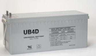 UPG GEL 12V 180Ah Sealed Lead Acid - GEL Battery - L4