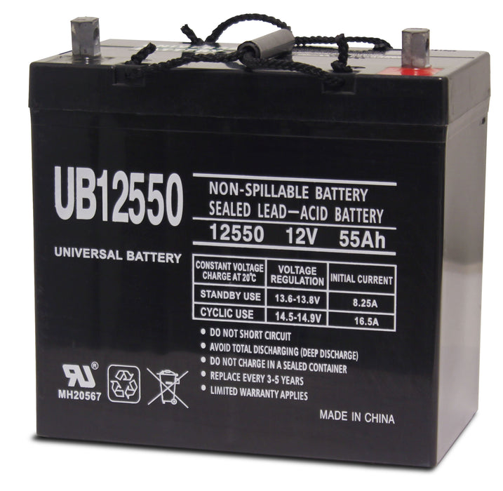UPG 12V 55Ah Sealed Lead Acid - AGM - VRLA Battery - Z1 - Group 22NF