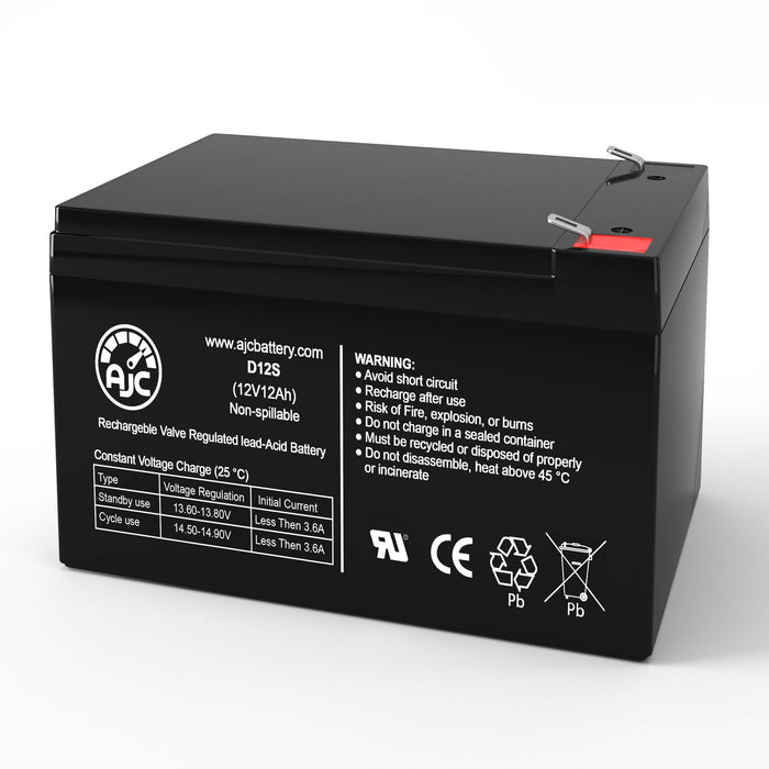 Mongoose Rocket FS Electric Scooter 12V 12Ah Electric Bicycle Replacement Battery