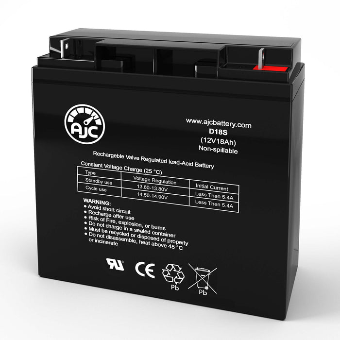 Schumacher Electric SCUPSJ3612 DC Power Source 12V 18Ah Jump Starter Replacement Battery