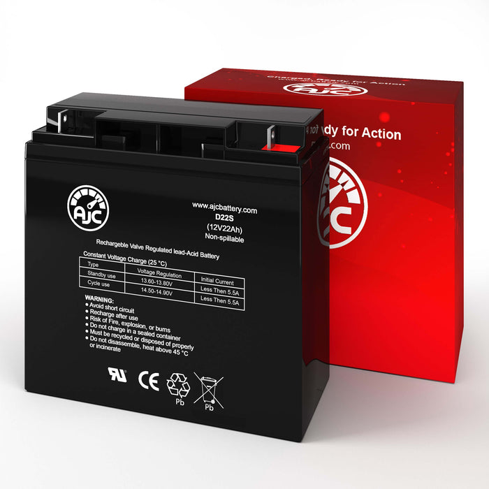 Global Yuasa ES17-12 12V 22Ah UPS Replacement Battery-2
