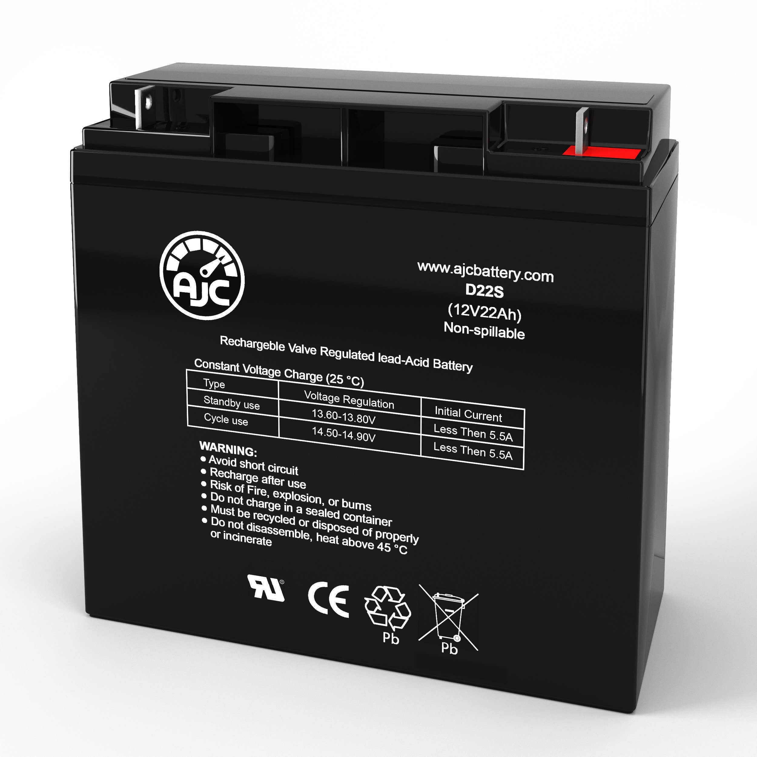 Schumacher Electric Schumacher XP2260 12V 22Ah Jump Starter Replacement Battery