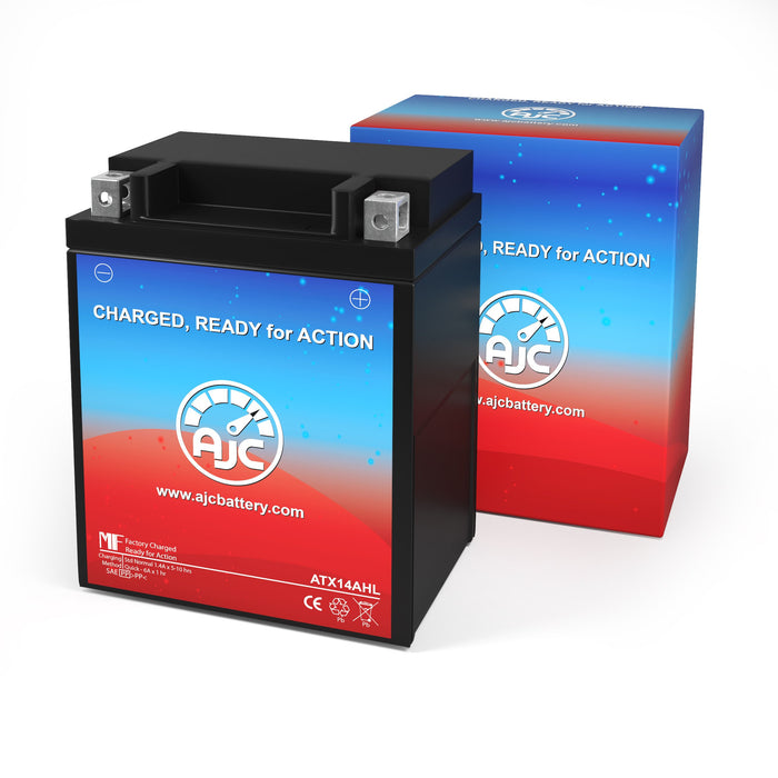Power Sonic PTX14AHL-BS Powersports Replacement Battery
