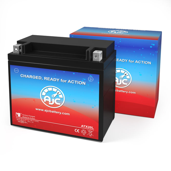 SigmasTek STX20L-BS Powersports Replacement Battery