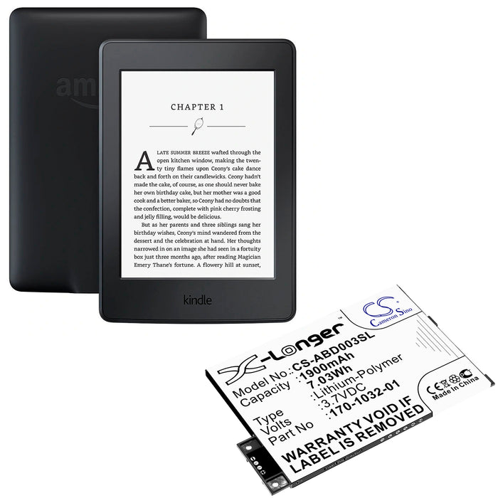 Kindle Paperwhite 7th Generation, 6” Display, WiFi White