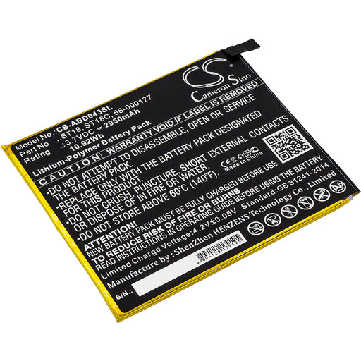 Amazon B01GEW27DA Kindle Fire 7in Kindle Fire 7th  Replacement Battery-main