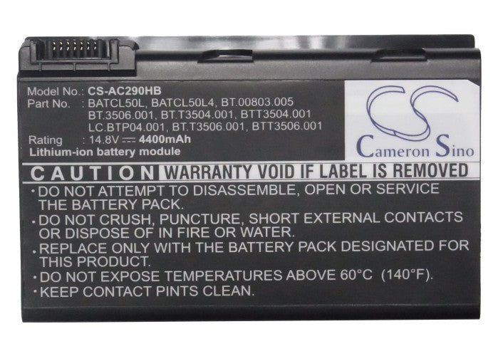 Acer Aspire 9010 Aspire 9100 Series Aspire 9100WLMi Aspire 9101WLMi Aspire 9102WLC Aspire 9102WLCi Aspire 9102 Laptop and Notebook Replacement Battery-5