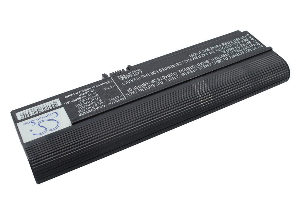 Acer Acer TravelMate 3000 AS36802682 Aspire 3000 Aspire 3030 Aspire 303x Aspire 3050 Aspire 3050-1733  6600mAh Laptop and Notebook Replacement Battery-3