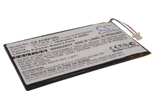 Acer B1-A71 Iconia B1-A71 Iconia B1-A71-83174G00nk Replacement Battery-main