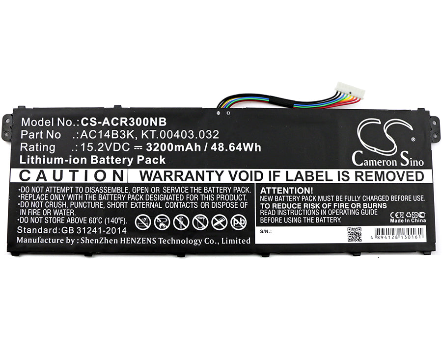 Acer Aspire ES15 Aspire ES1-572 Aspire ES1-572-31LD Aspire ES1-572-56BP Aspire R3 Aspire R3-131T Aspire R3-131 Laptop and Notebook Replacement Battery-3