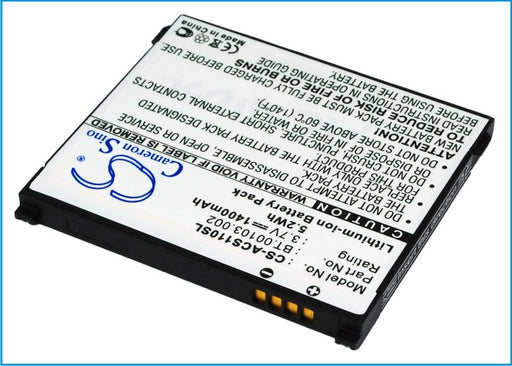Acer Liquid S110 NeoTouch S110 S110 Stream Replacement Battery-main