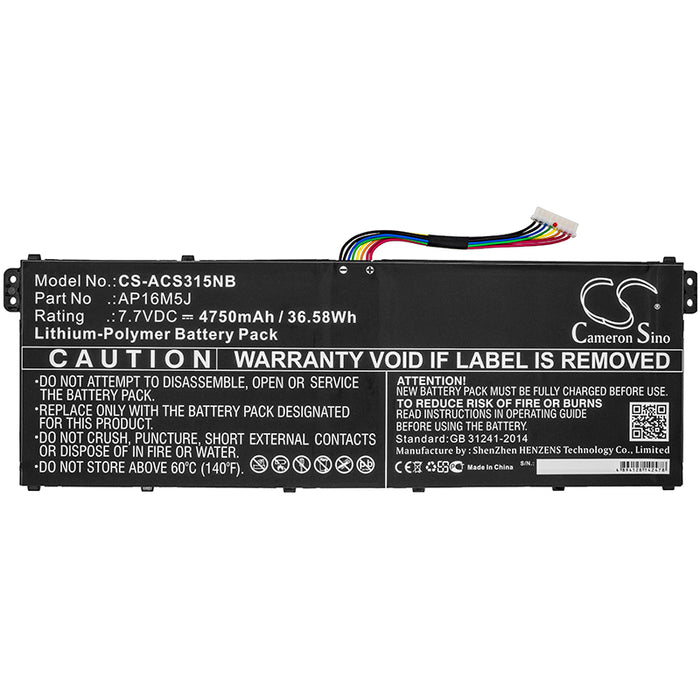 Acer A314-32-C52Q A315-21-289H A315-21-44YR A315-41G A315-41-R1PK A315-41-R295 A315-41-R5XG A315-41-R6X5 A315- Laptop and Notebook Replacement Battery-3