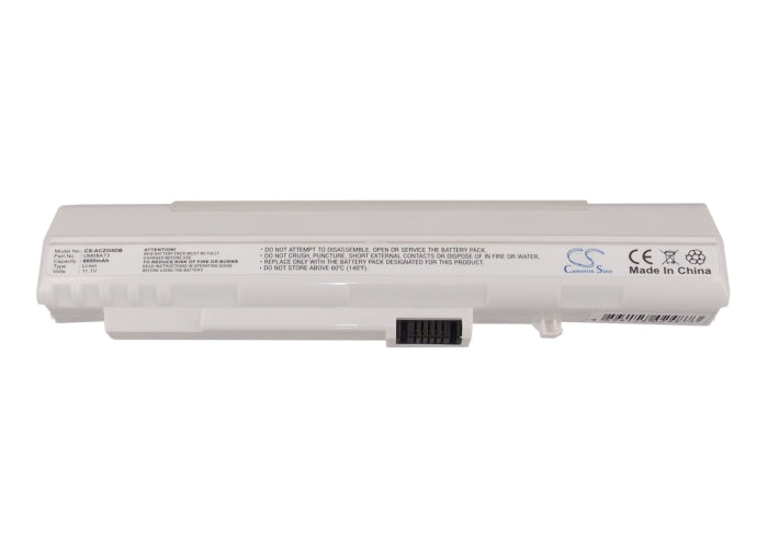 Gateway LT1000 LT1001 LT1001G LT1001J LT1004 LT1004U LT1005 LT-1005C LT1005U LT1008C 6600mAh White Laptop and Notebook Replacement Battery-5