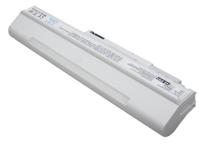 Acer Aspire One Aspire One 531H Aspire One 531H-1440 Aspire One 531H-1766 Aspire One 571 Aspire  4400mAh White Laptop and Notebook Replacement Battery-2