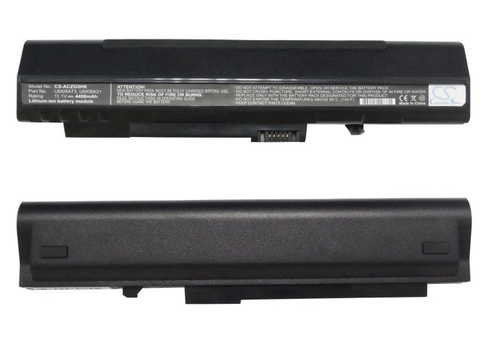 Gateway LT1000 LT1001 LT1001G LT1001J LT1004 LT1004U LT1005 LT-1005C LT1005U LT1008C 4400mAh Black Laptop and Notebook Replacement Battery-5