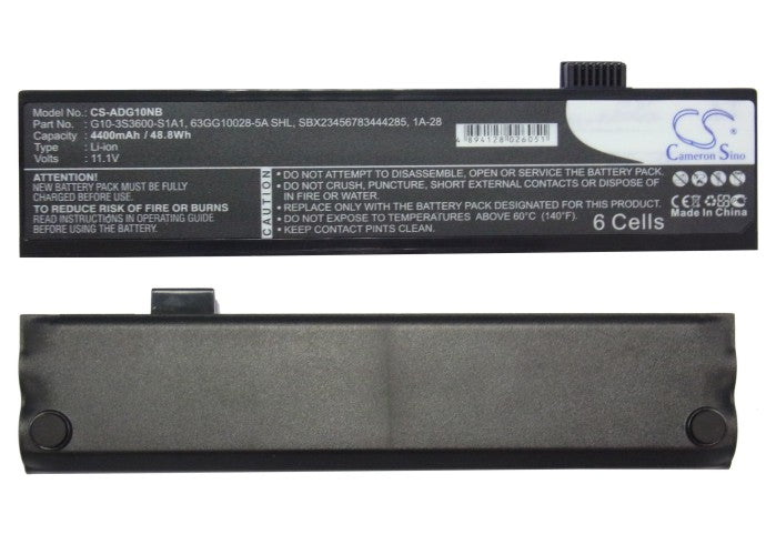 ECS G10L i-Buddie G10IL1 4400mAh Black Laptop and Notebook Replacement Battery-5