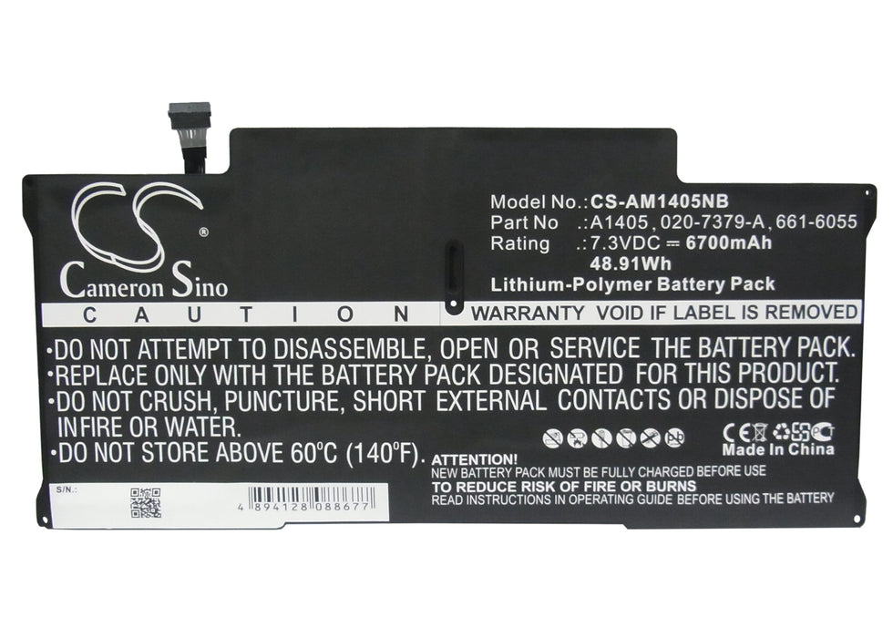 Apple A1466 MacBook Air inCore i5in 1.6 13in MacBook Air inCore i7in 1.8 13in MacBook Air (MD232CH A) MacBook  Laptop and Notebook Replacement Battery-5