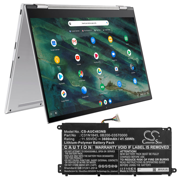 Asus Chromebook C436FA Laptop and Notebook Replacement Battery-5