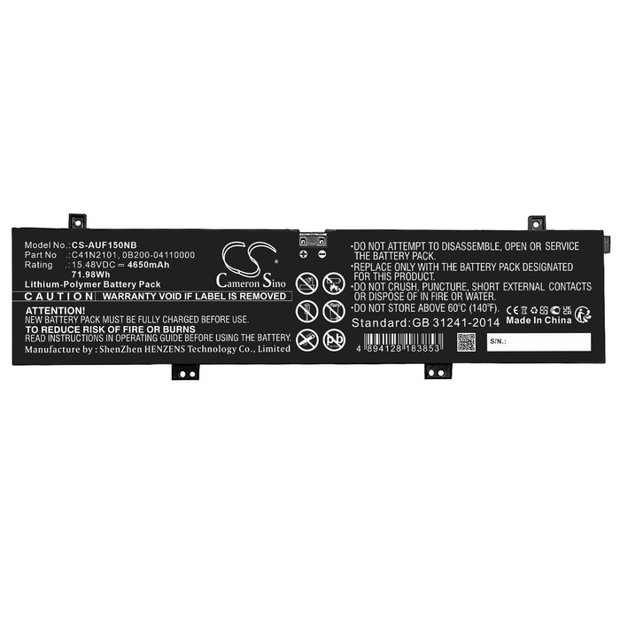 Asus ROG Zephyrus G14 GA402 ROG Zephyrus G14 GA402R ROG Zephyrus G14 GA402RJ ROG Zephyrus G14 GA402RJ-008W ROG Laptop and Notebook Replacement Battery