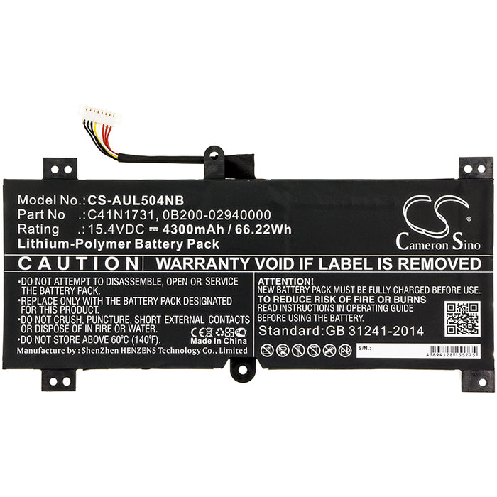 Asus G515GV G515GW G715GV G715GV-EV032 G715GW G715GW-EV039T GL504GM GL504GS GL504GV GL504GV-ES012T GL504GV-ES1 Laptop and Notebook Replacement Battery-3