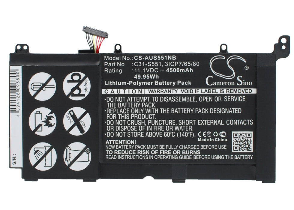 Asus S551L S551LA S551LB S551LB-CJ026H S551LB-CJ04 Replacement Battery-main