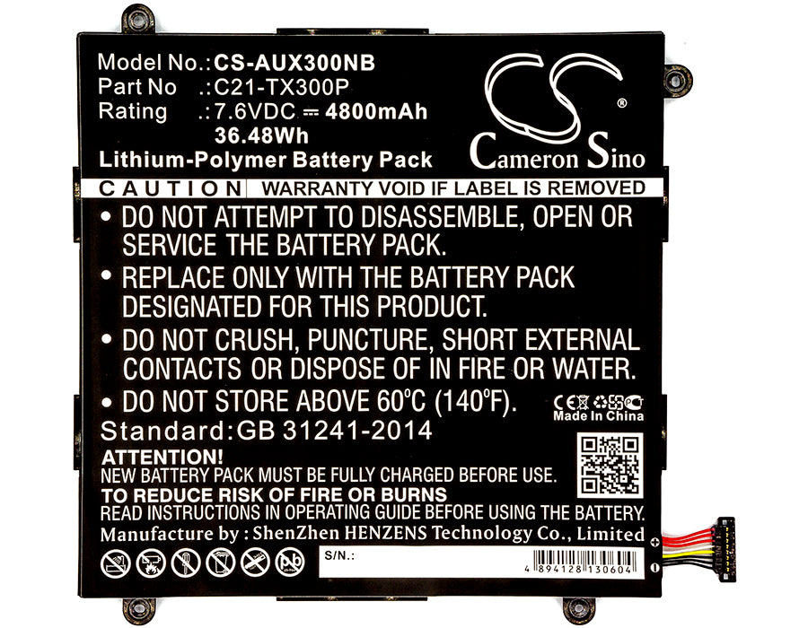 Asus Transformer Book TX300CA Transformer Book TX300CA 13.3in Laptop and Notebook Replacement Battery-3