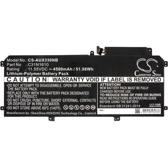 Asus UX330 UX330C UX330CA UX330CA-0051C7Y30 UX330CA-0061A7Y30 UX330CA-1A UX330CA-1C UX330CA-FB038T UX330CA-FB1 Laptop and Notebook Replacement Battery-3