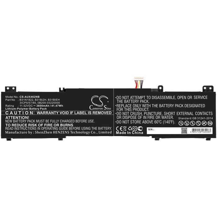 Asus UM462DA UX462 UX462D UX462DA UX462DA-2G Zenbook Flip 14 TM420IA-EC093T ZenBook Flip 14 UM462DA ZenBook Fl Laptop and Notebook Replacement Battery-3