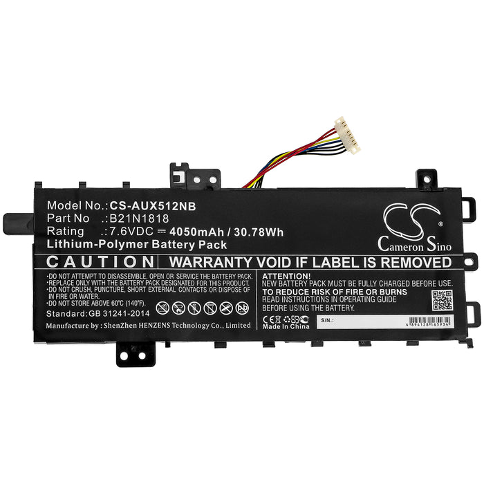 Asus ASUS X712FA-GC102T R564DK V5000FA V5000FB VivoBook 15 R564DA-EJ889T VivoBook 15 R564DA-EJ960T VivoBook 15 Laptop and Notebook Replacement Battery-3