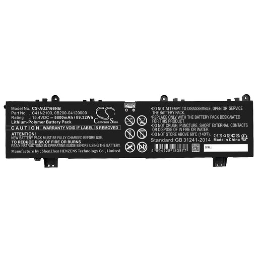 Asus Asus NR2202RM Asus NR2202RS Asus NR2202RW Asus NR2202RX Asus ROG Zephyrus Duo 16 GX650 Asus ROG Zephyrus  Laptop and Notebook Replacement Battery