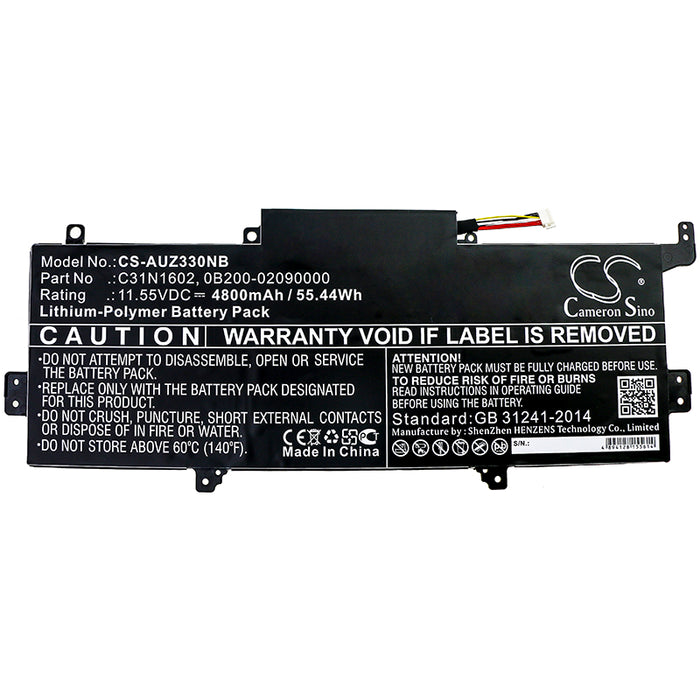 Asus UX330UA UX330UA-1A UX330UA-1B UX330UA-1C UX330UAK Zenbook UX330UA Zenbook UX330UA-AH54 Zenbook UX330UA-AH Laptop and Notebook Replacement Battery-3