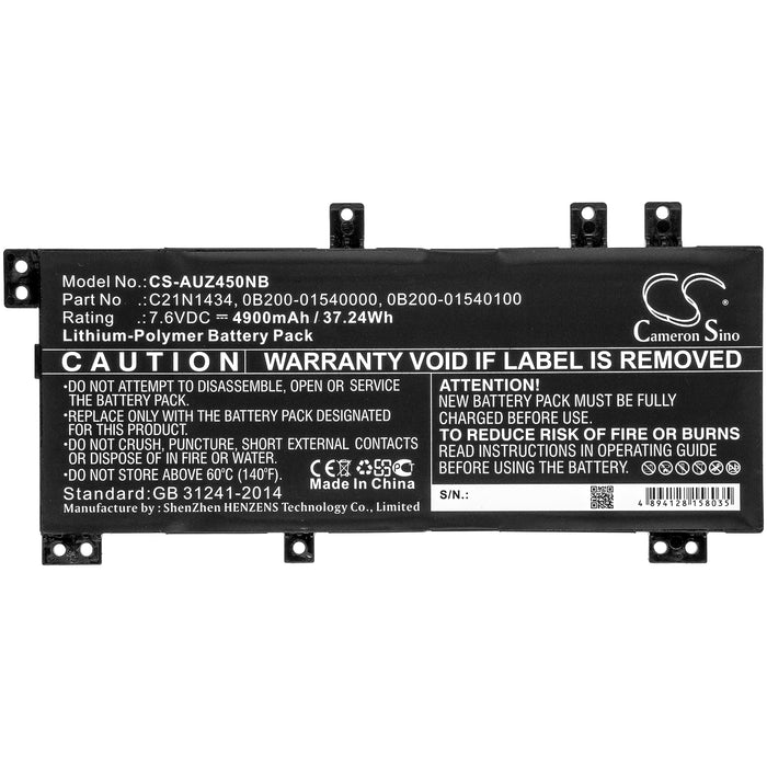 Asus Z450 Z450LA Z450LA-1B Z450LA-3I Z450LA-WX002T Z450LA-WX006T Z450LA-WX007T Z450LA-WX008T Z450LA-WX009T Z45 Laptop and Notebook Replacement Battery-5