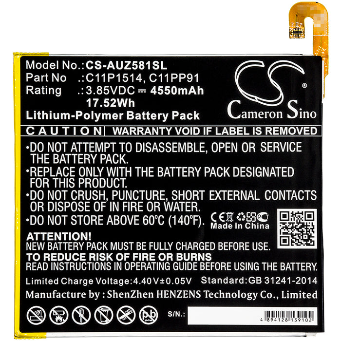 Asus P008 Z581KL ZenPad 3 8.0 Zenpad Z8 ZenPad Z8 XLTE ZT581KL Tablet Replacement Battery-3