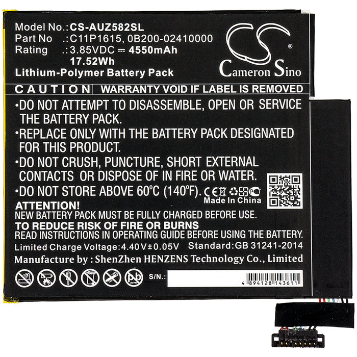 Asus P00J Zenpad Z8S ZT582KL Tablet Replacement Battery-3