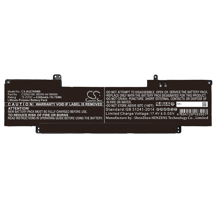 Asus UZ7602ZM Zenbook Pro 16X OLED Laptop and Notebook Replacement Battery