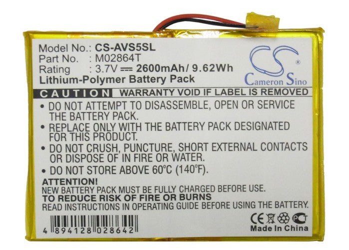 Archos 5 60GB Media Player Replacement Battery-5