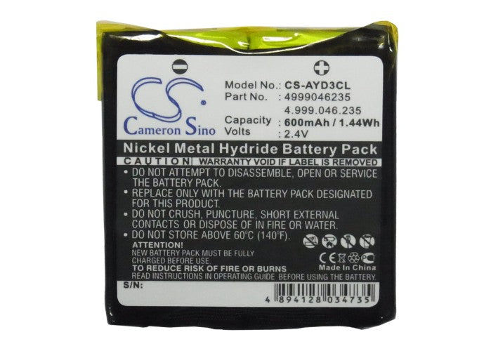 Openphone 24 600mAh Black Cordless Phone Replacement Battery-5